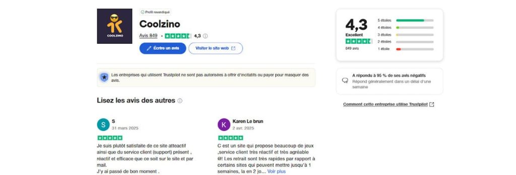 Coolzino Casino avis