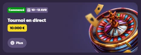Coolzino Casino tournoi direct